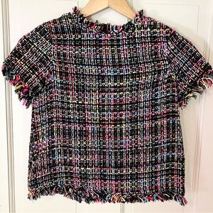 Zara Tweed Knit Blouse